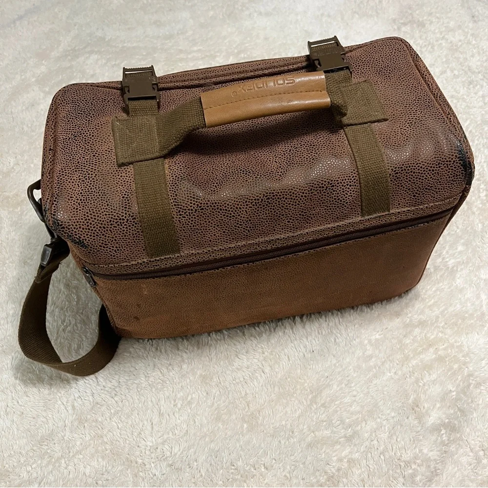 Brown Leather Camera Bag